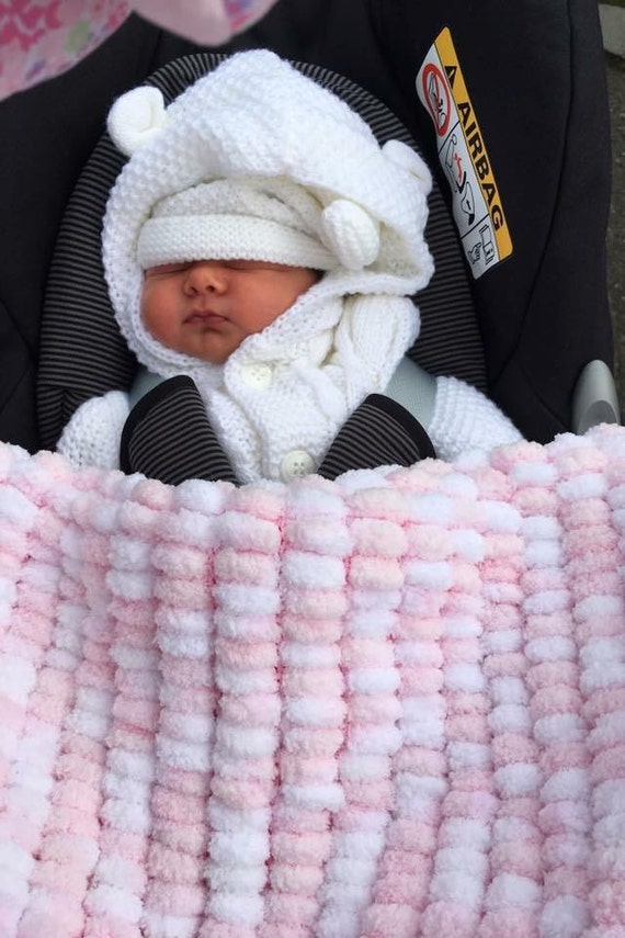 Etsy pom pom blanket hotsell