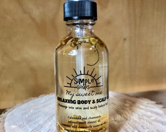 Body and scalp baby oil
