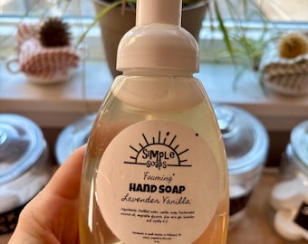 Natural foaming hand soap