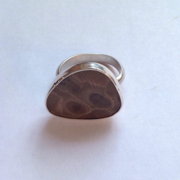 Beautiful Petoskey Stone Ring