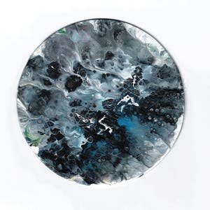 Moonshadows, 8 inch circular Acrylic Painting