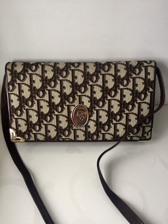 Christian Dior crossbody canvas bag