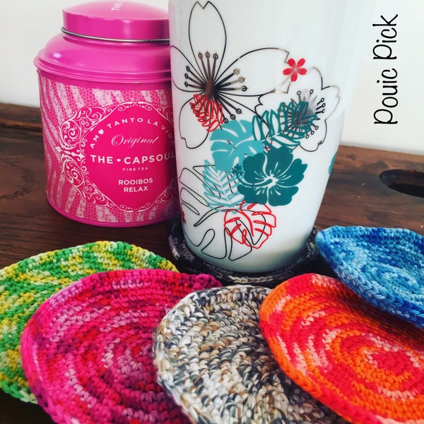 Sous tasses au crochet