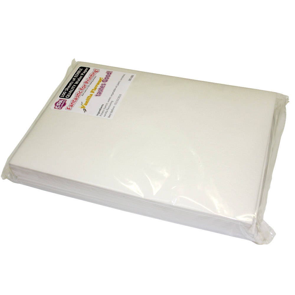 12 feuilles A4 Wafer paper BLANCHE CDA Products