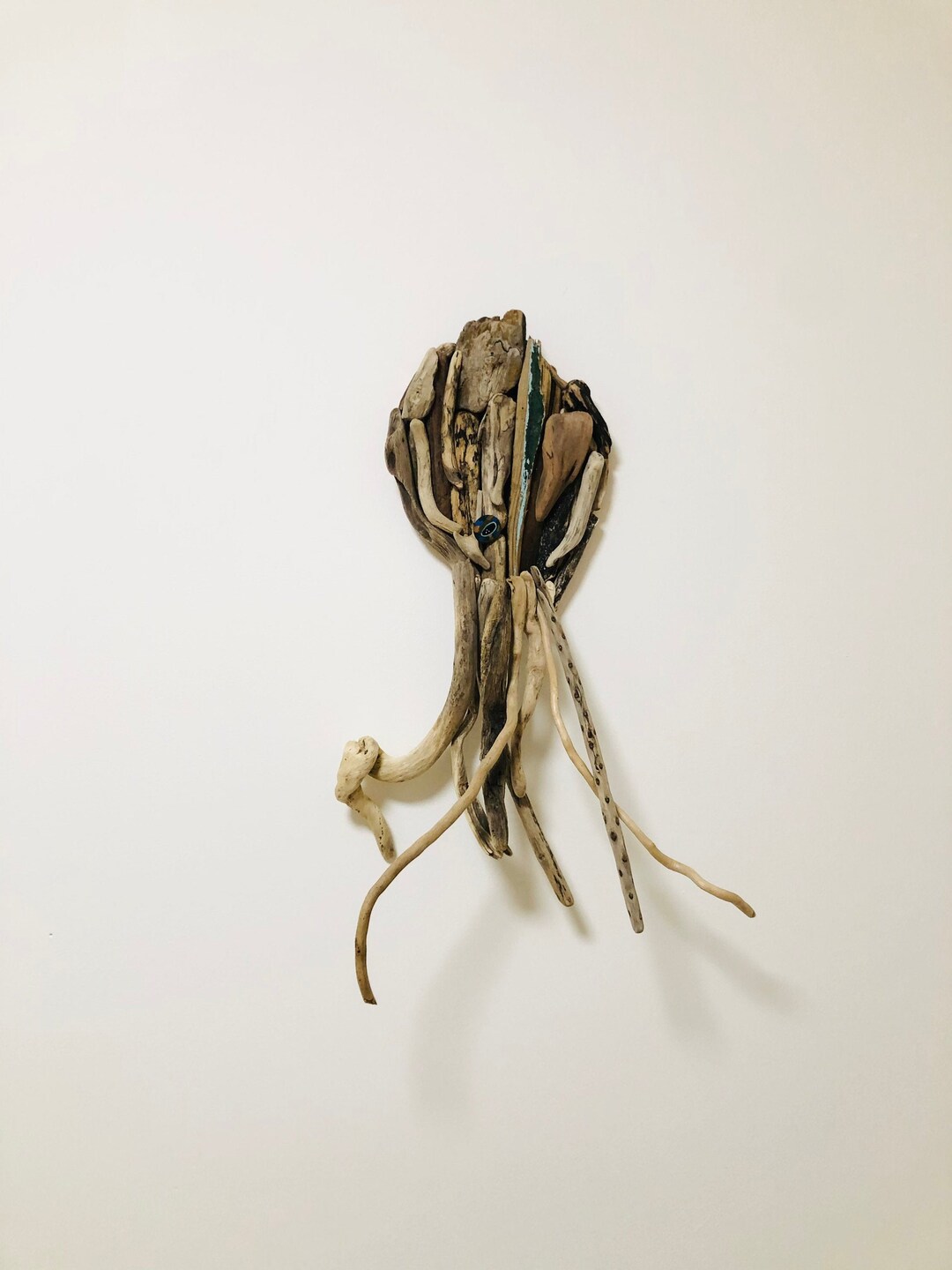 Driftwood Octopus, Driftwood Wall Art, Coastal, Octopus Theme Decor