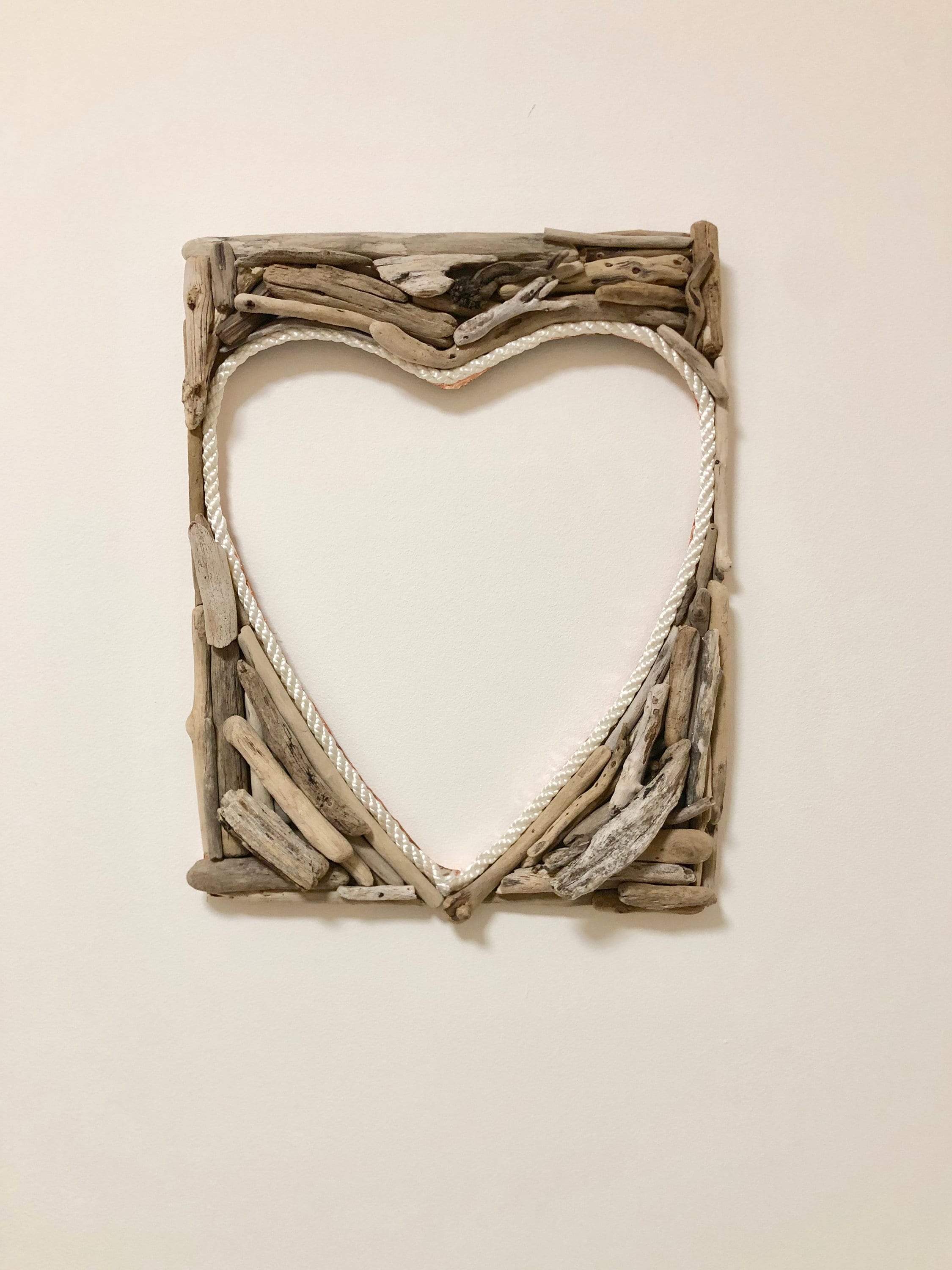 Driftwood wall art driftwood heart large heart sculpture Etsy