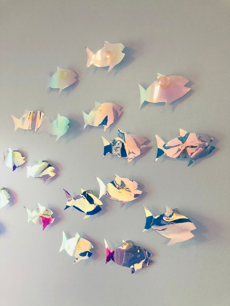 School of fish shoal of fish wall art coastal art beach decor Etsy