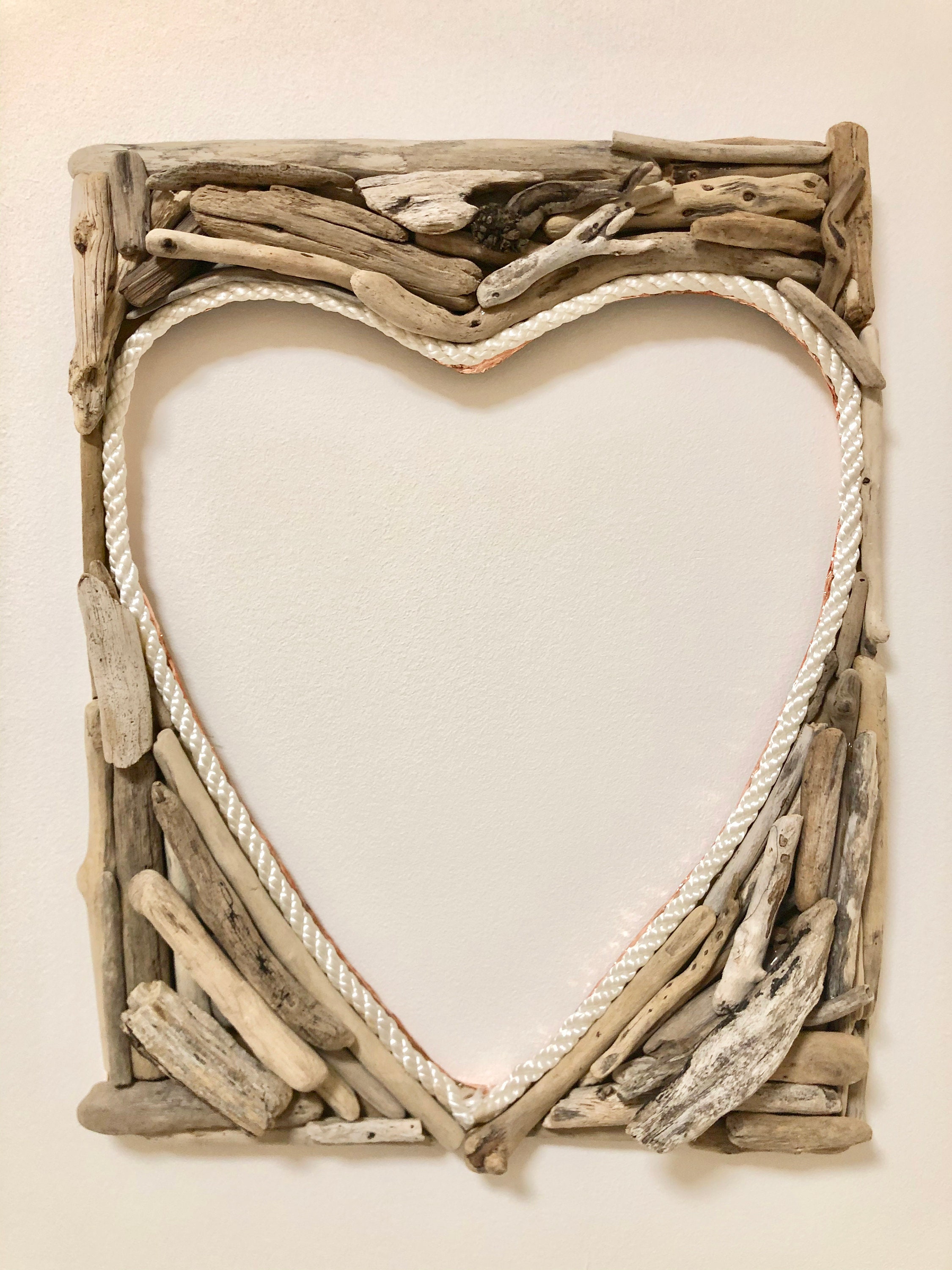 Driftwood wall art driftwood heart large heart sculpture Etsy