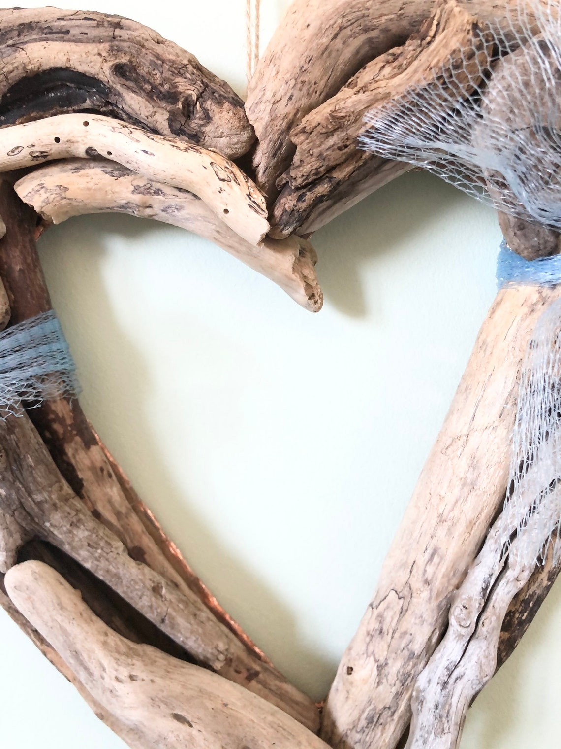 Grand coeur en bois coeur de bois flotté sculpture | Etsy