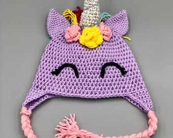 Crochet Unicorn Hat Pattern: Kids Costume, Infant to Teen (PDF Pattern)