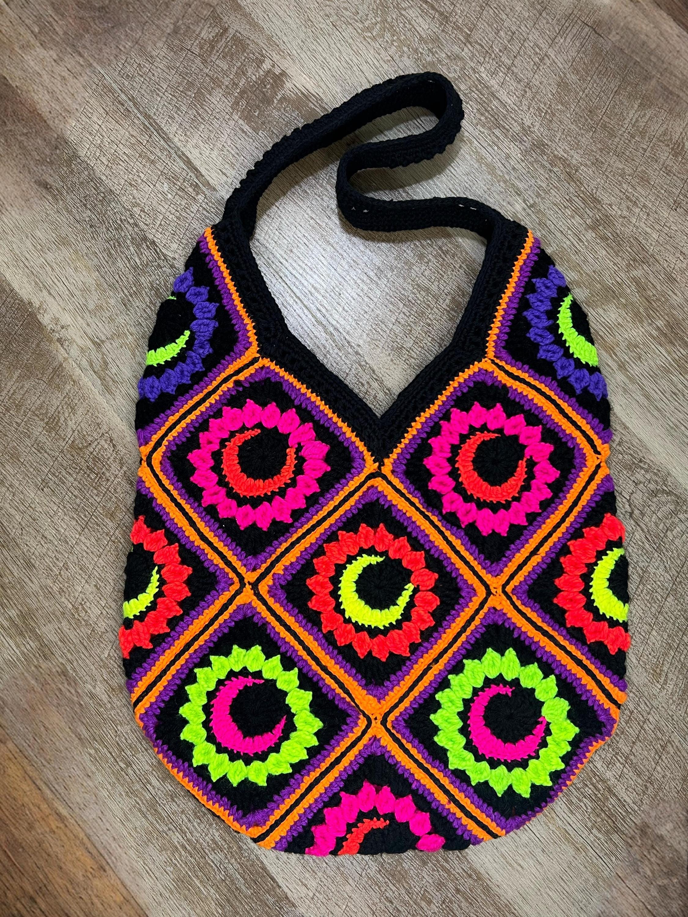 Mhm Pattern Crochet Granny Square Market Bag Pattern: Boho Tote (PDF Pattern) - Etsy