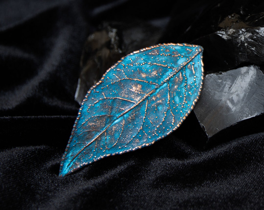 Real Leaf French Barrette Mori Girl Hair Jewelry Fairycore Etsy