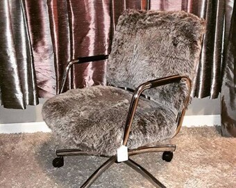 chrome vanity chair makeup vanity custom fur and chrome rolling desk chairmakeup chairfur chairvanity chairluxury chair chrome vanity etsy chrome vanity chair makeup vanity custom fur and chrome rolling desk chairmakeup chairfur chairvanity chairluxury chair chrome vanity etsy