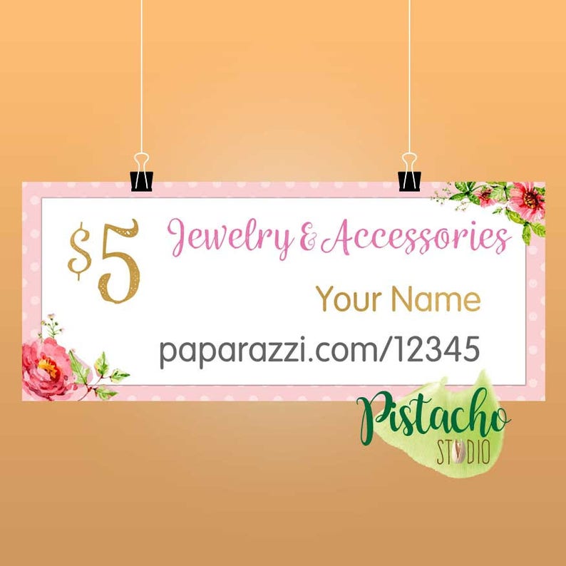 Paparazzi Jewellery Printable Custom Banner Jewelry Etsy