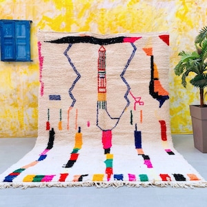 All sizes Beni ourain rug, Authentic custom Moroccan rug, Berber carpet, Genuine Wool rug