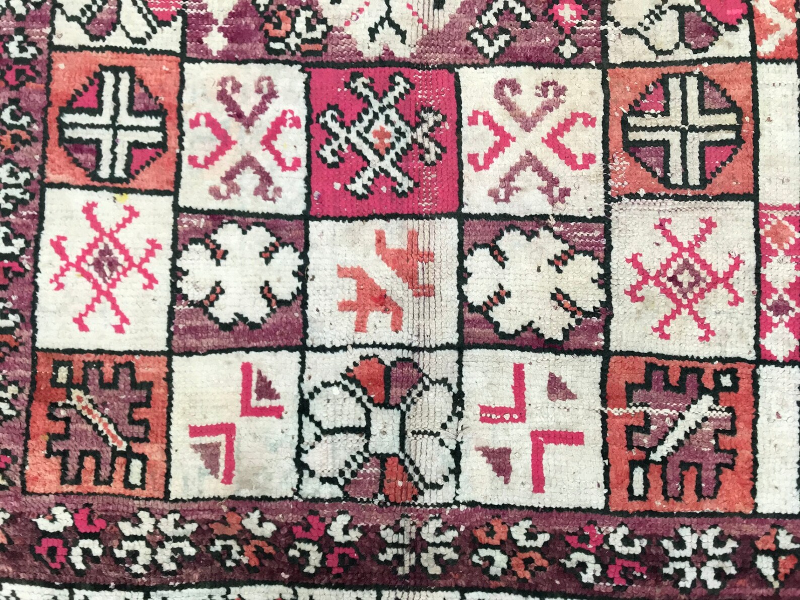 FREE SHIPPING 5x7 Vintage Boujad rug Morocco rug Moroccan Etsy