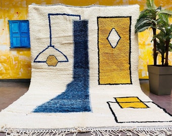 Commandes personnalisées de tapis Beni ourain, tapis en laine marocaine toutes tailles, tapis doux authentique