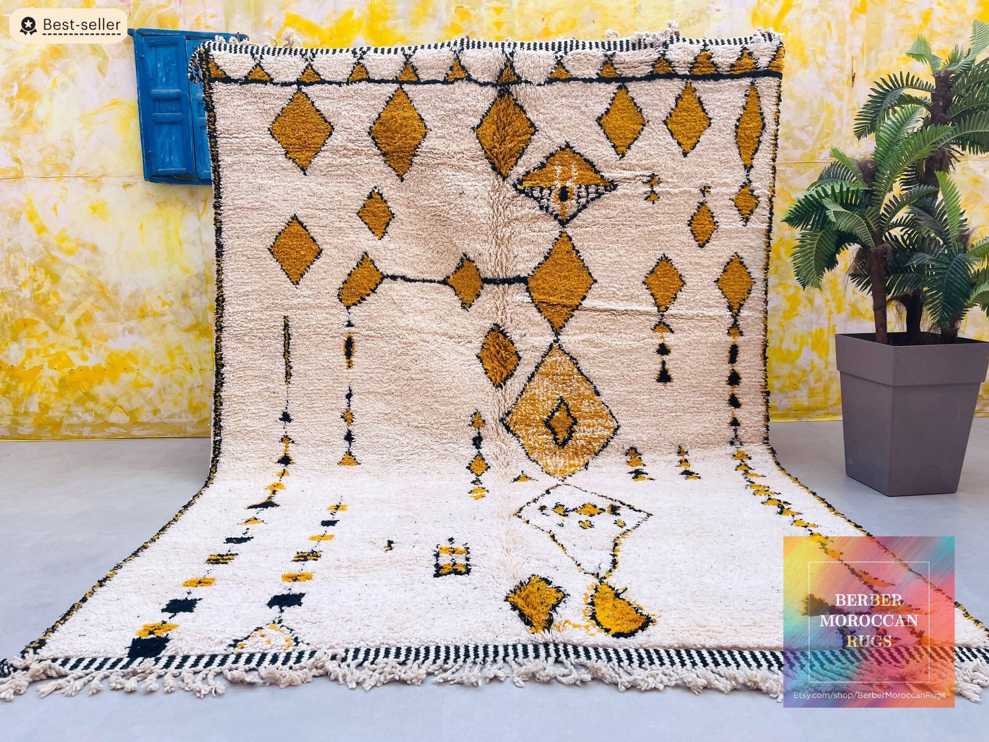 Beni Ourain Rug, Authentic Moroccan Rug, Berber Carpet, Genuine