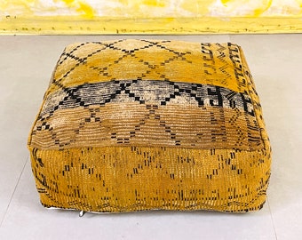 Moroccan style, Camping pillow cover, Garden pouffe, Throw pouf, Kilim beanbag, Ottoman cushion pouf, Boho decor pouf