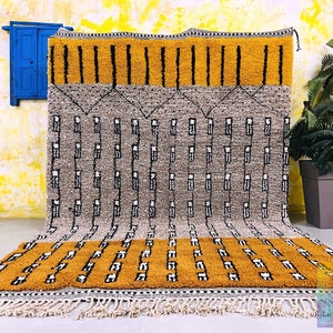 Tappeto Beni Ourain, tappeto marocchino autentico, tappeto Beni Ourain personalizzato, tappeto Beni, grande tappeto marocchino, tappeto, tappeto personalizzato
