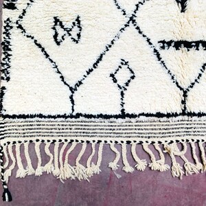Custom size area rug, Authentic Moroccan Beni ourain wool carpet, Handmade image 7