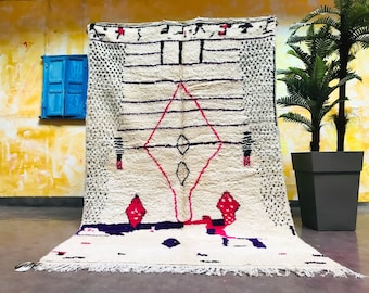 Stunning Morocco rug 5x8 - Moroccan Berber Carpet - Berber rug - Beni Ourain carpets - Area rug - Tapi - Tapi marocain - Beni Ouarain - Tapi