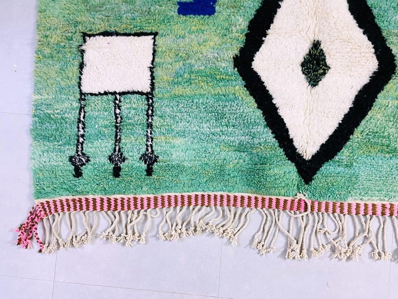 Soft and cozy Moroccan rug, perfect for bohemian interiors.