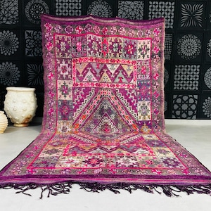 70% OFF CLOSING Sale Vintage Moroccan Rug 6.5 Ft x 12.1 Ft, Super Pretty Berber rug, Colorful Bedroom Rug 6x12