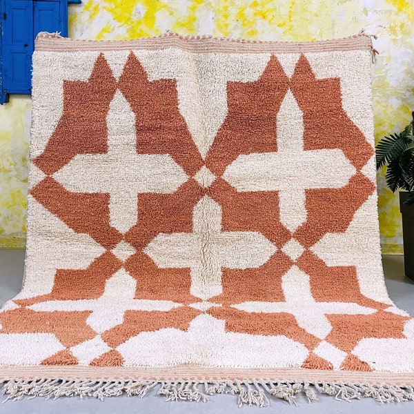Beni ourain Custom Moroccan rug - Berber Beni ourain rug - Wool area rug - Handmade rug - Moroccan area rug - Morocco rug - tufted rug