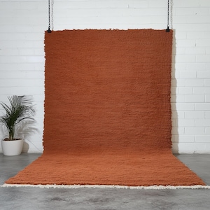 Moroccan terracotta rug 5&#39; x 7&#39;