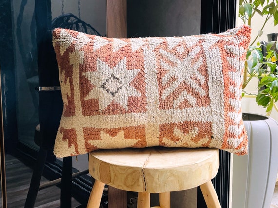 Moroccan Wool Pillow Cover Moroccan Cushion Moroccan Pillow Throw Pillow Kilim Pillows Boho Decorative Kilim Square Pillow Etsy