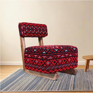 Handmade Armchair, Armchair, Rocking chair, Moroccan Wood Armchair, Reading chair, modern chair, relax vintage style chair