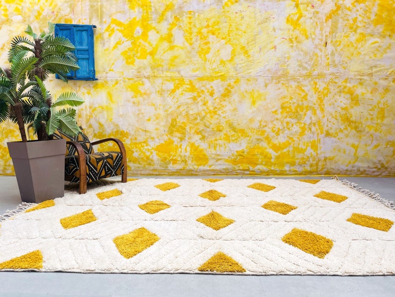 All sizes Beni ourain rug, Authentic custom Moroccan rug, Berber carpet, Genuine Wool rug image 5