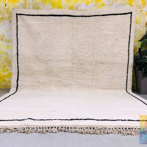 Beni ourain rug, Authentic Moroccan Rug, Custom Beni Ourain rug, Beni Rug, Large Moroccan Rug, White Rug, Custom rug