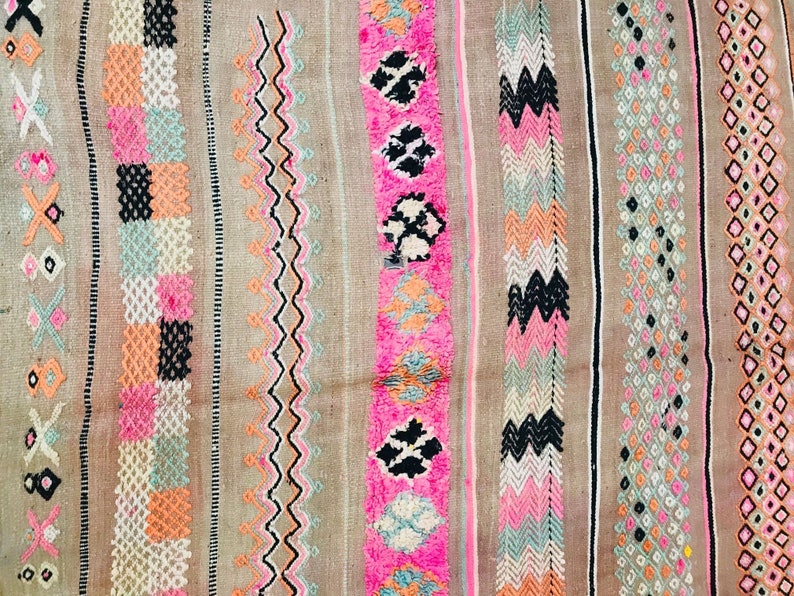 5x11 Handwoven Unique Moroccan flat woven rug Berber kilim Etsy