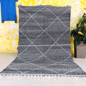 6x10 Unique Moroccan flat woven rug Berber kilim carpet image 1