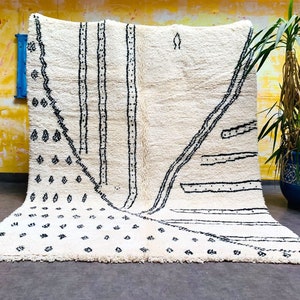Beni ourain rug, Authentic Moroccan rug, Berber carpet, Genuine Wool rug, Handmade rug, Beni ourain style, Area rug, Tapis berbere, Teppich