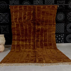 Moroccan Mrirt Rug - Handmade Moroccan Wool Rug - Warm Minimalist Berber Carpet - Beni Rug - Large Moroccan Rug