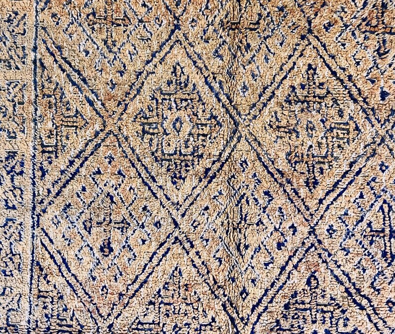 Moroccan Boujad rug 6.8 FT x 11.3 FT Area Rug Moroccan rug vintage rug 7x11 image 5