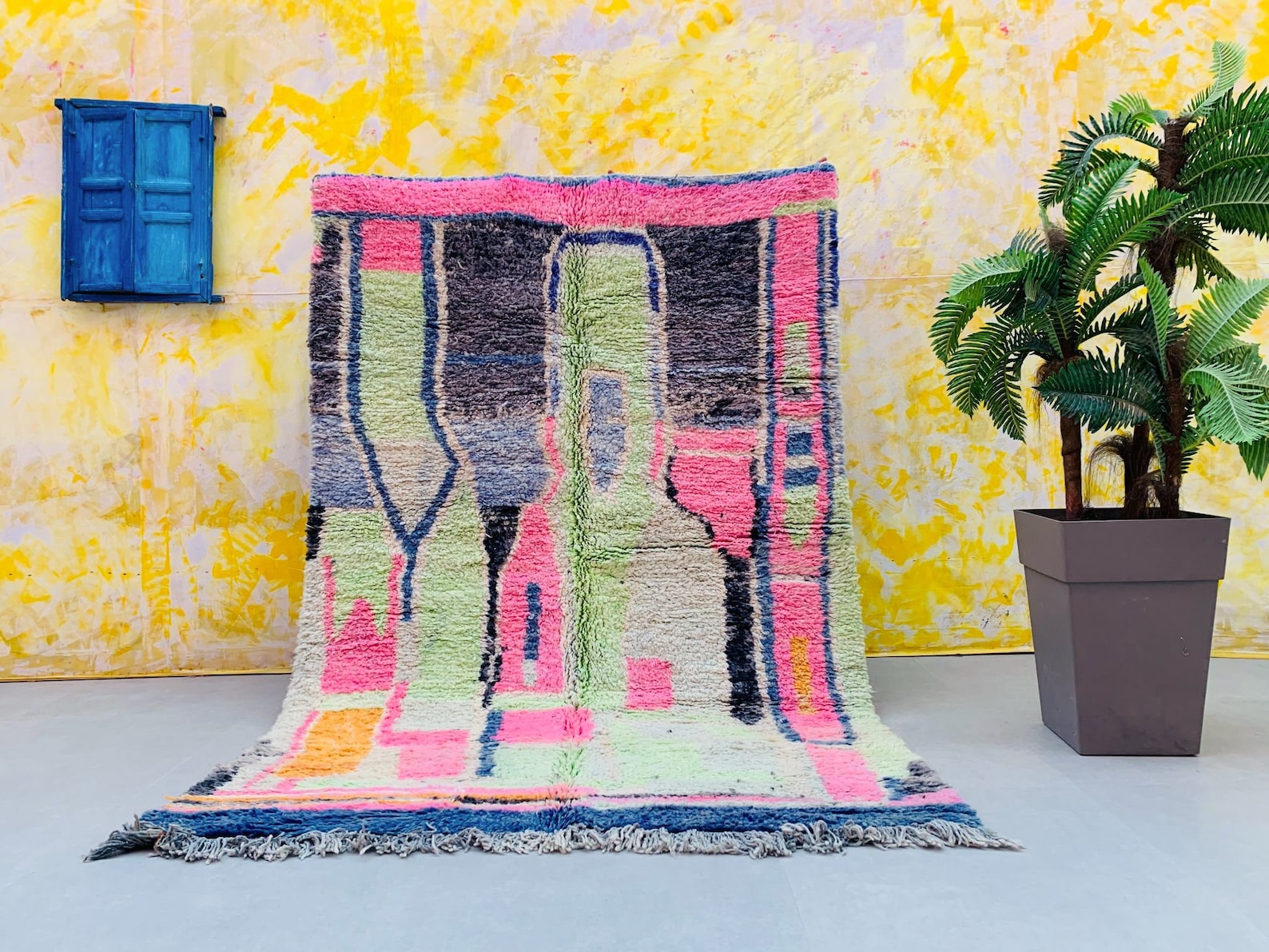 Berber Moroccan Rug 5.8 FT X 8.5 FT Old Moroccan Rug Bohemian Etsy