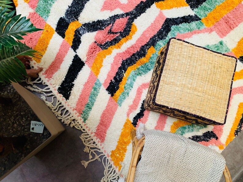 Beni Ourain Rug Authentic Moroccan Rug Berber Carpet Etsy Australia