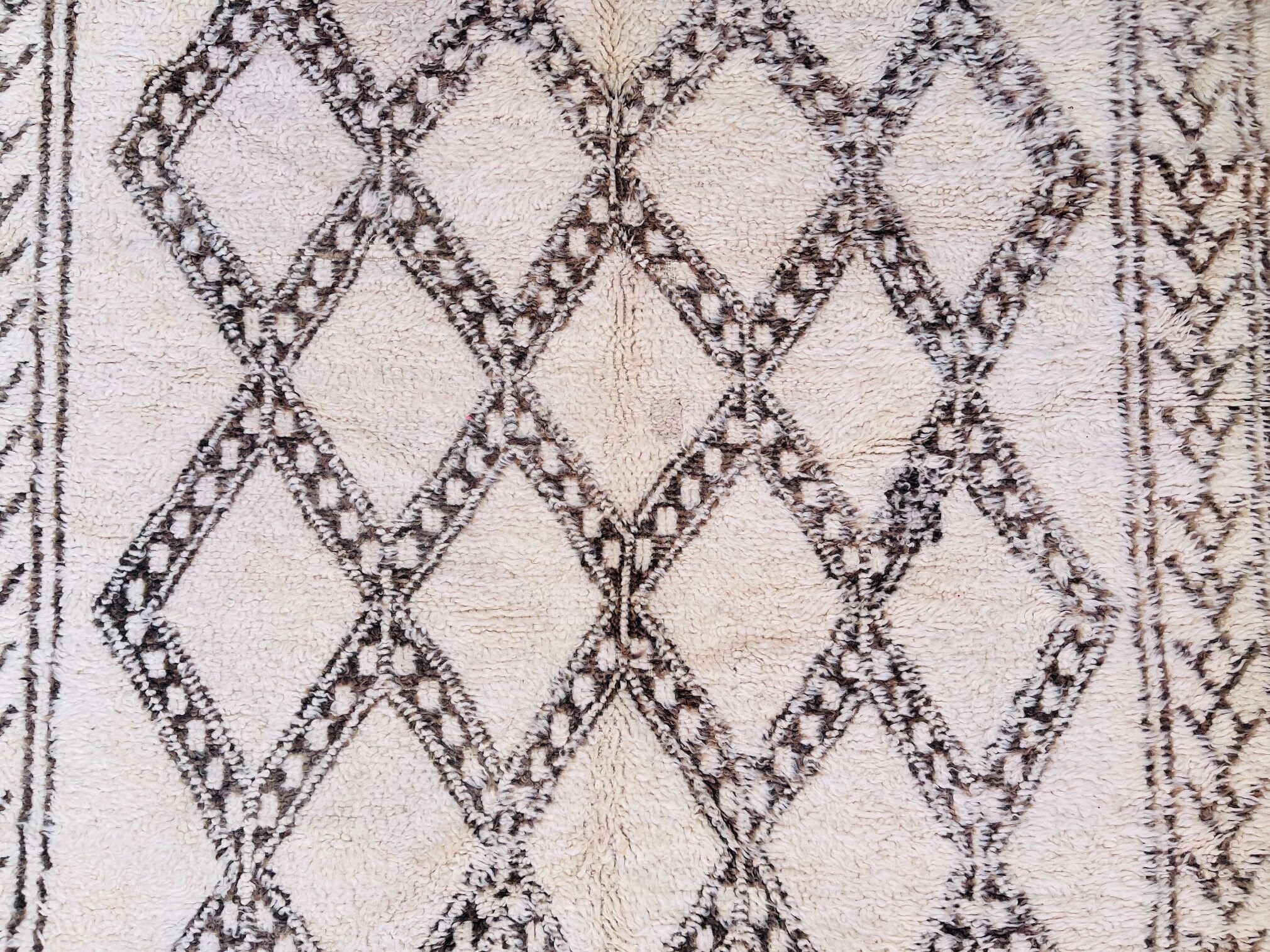 Moroccan rug 5.7 FT x 8.2 FT Beni Ourain Rug Handmade Area Etsy