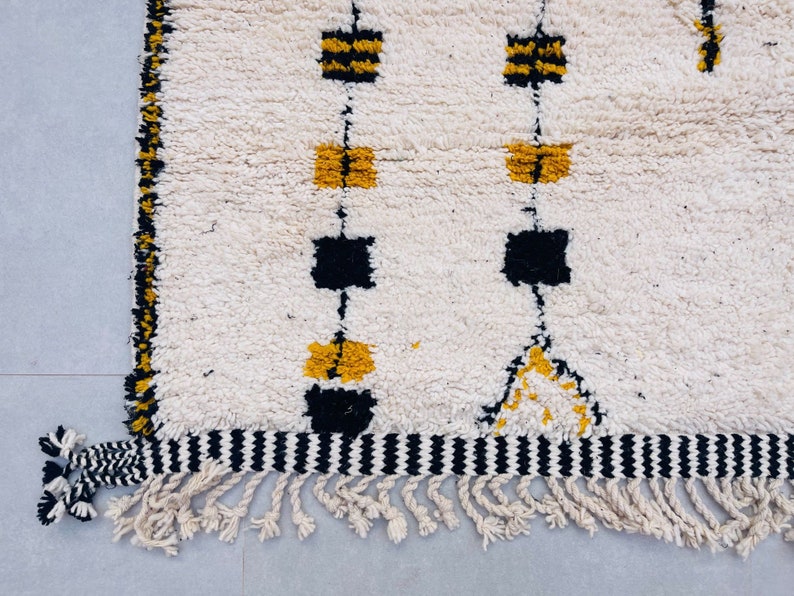 Beni Ourain Rug Authentic Moroccan Rug Berber Carpet Etsy