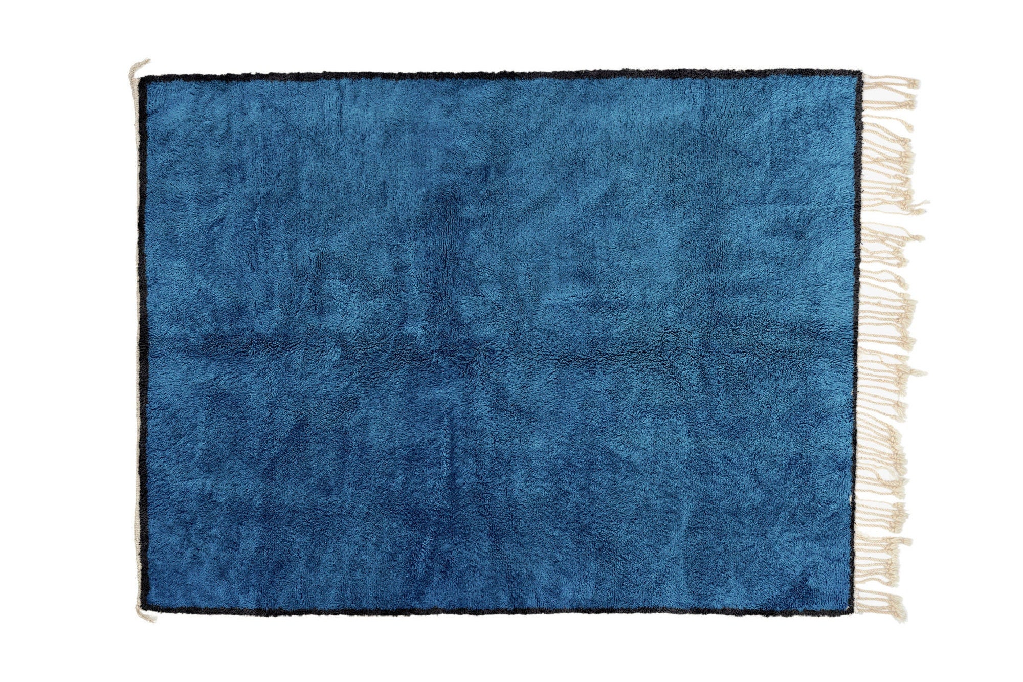 Azure Blue With Frame Rug - Custom Beni Ourain Moroccan Rug - Etsy
