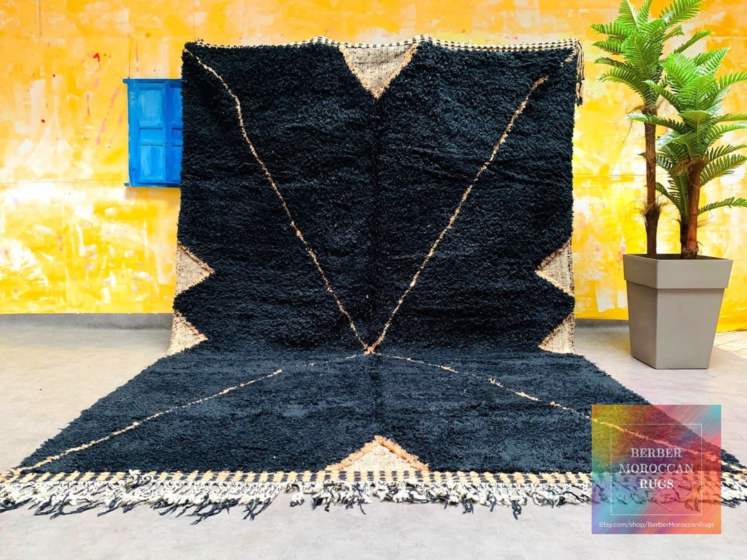 Moroccan Rugs - Handmade Beni Ourain Style - Berber Area Rug - Large ...