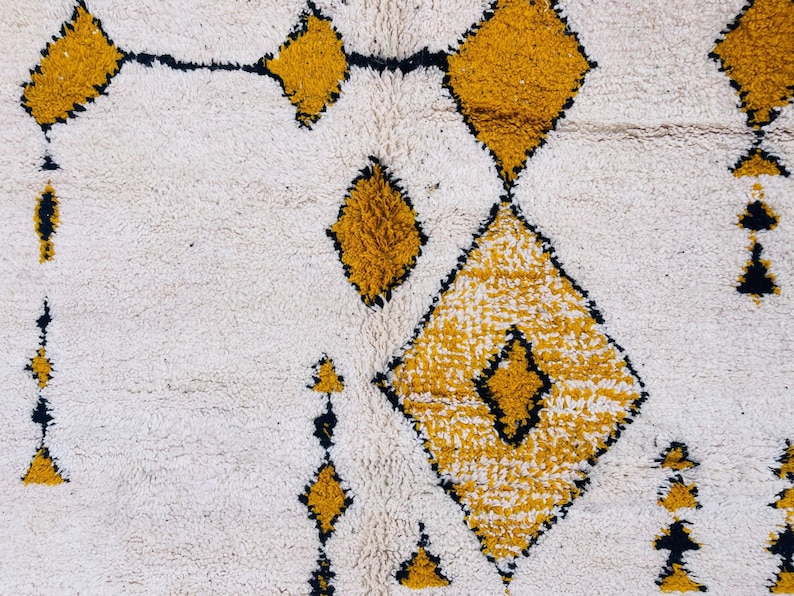 Beni Ourain Rug Authentic Moroccan Rug Berber Carpet Etsy