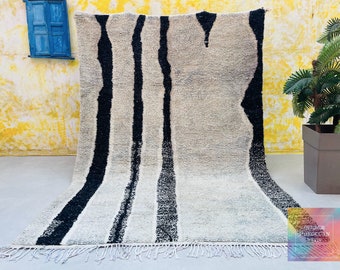 Moroccan rug 7.1 FT x 10.2 FT- Moroccan Berber Carpet 7x10