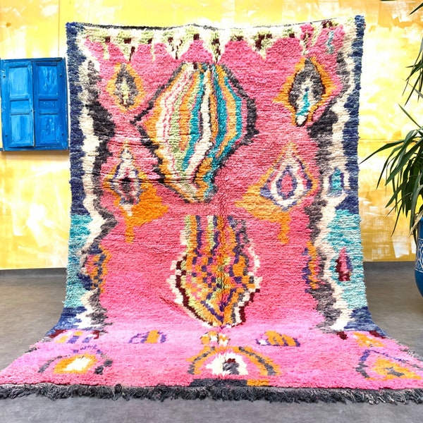 ALTEN Boho Teppich 5 x 8 marokkanischen antiken Berber Teppiche Alfombras Berberes marokkanischer Berber Berber Teppish Beni Ourain marokkanische Teppiche - Boujad Teppich