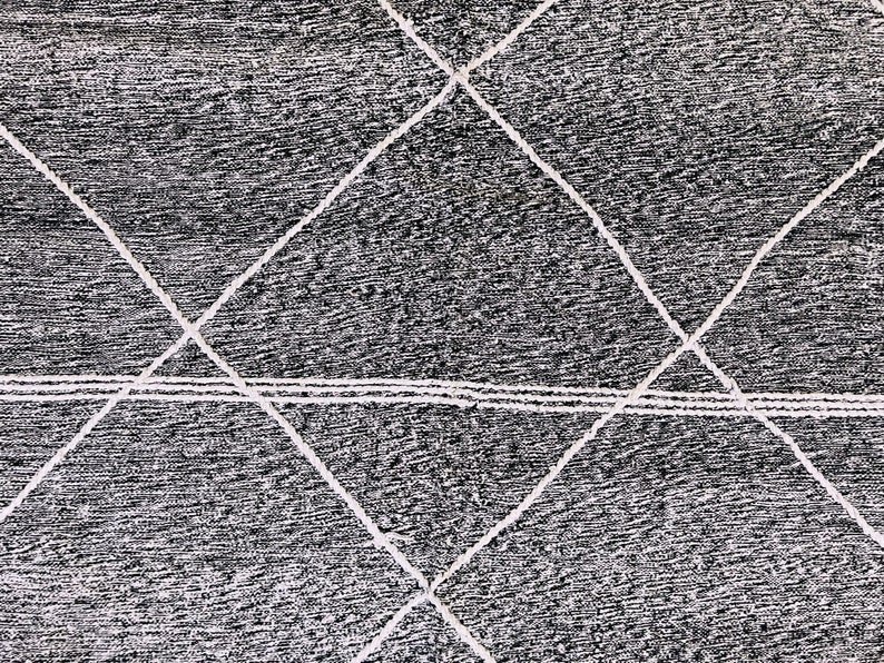 6x10 Alfombra tejida plana marroquí única alfombra kilim bereber imagen 5