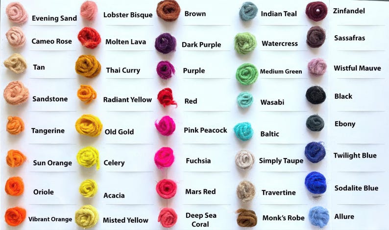 Moroccan rug color chart displaying various wool shades and dye options for custom Berber carpet selection
